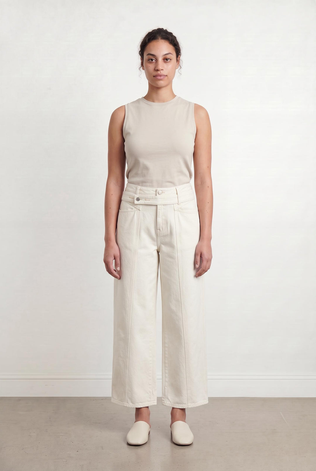 Jean Large Beige - Taille L/40 de la marque Closed | PARAD107564 - Vendu par Paradigme - Image 1