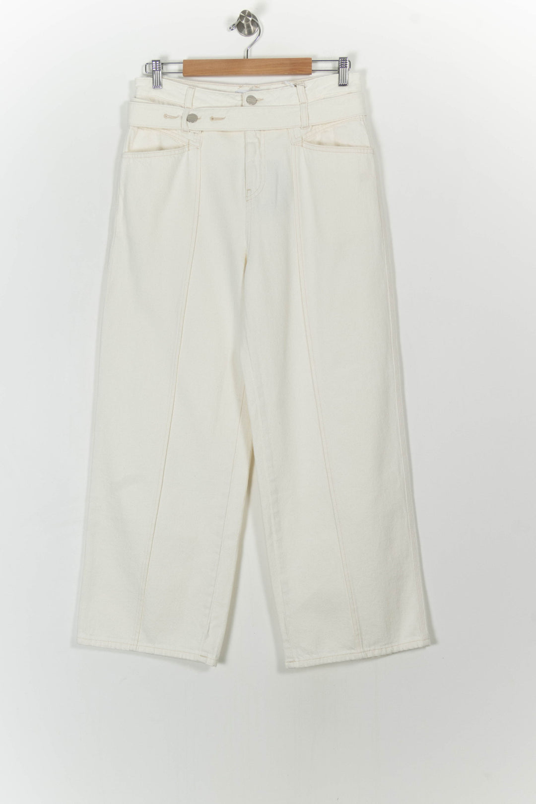 Jean Large Beige - Taille L/40 de la marque Closed | PARAD107564 - Vendu par Paradigme - Image 2
