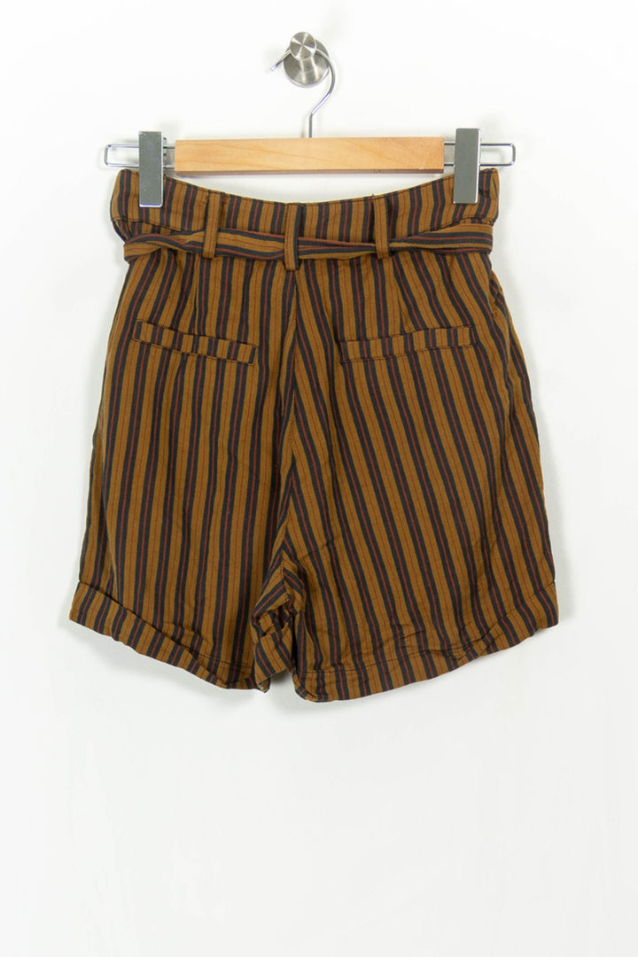Short Rayé Marron et Noir - Taille XS/34 de la marque Ekyog | PARAD107565 - Vendu par Paradigme - Image 4