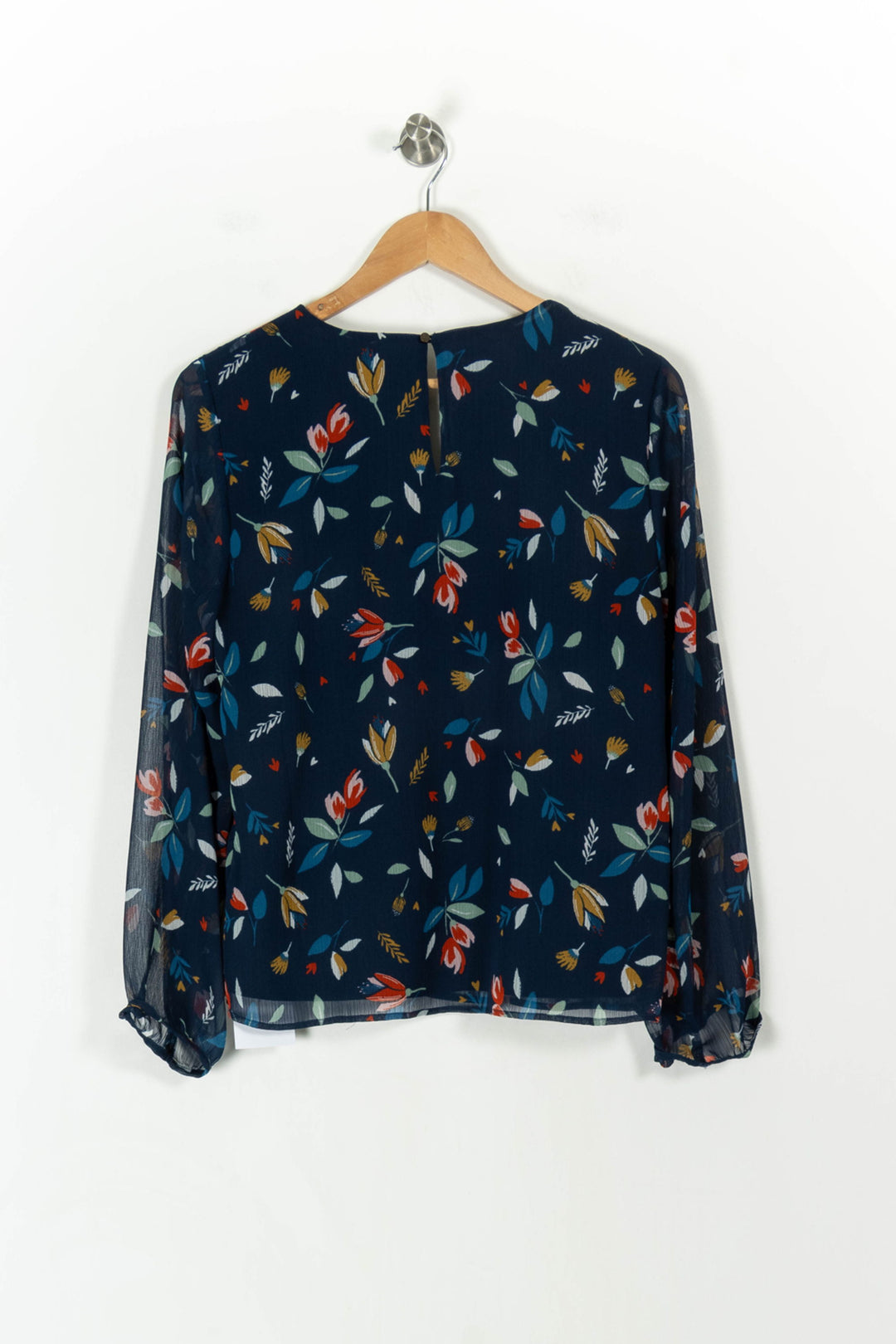 Blouse Fleurie Bleu - Taille XL/42 de la marque I.Code | PARAD107566 - Vendu par Paradigme - Image 4