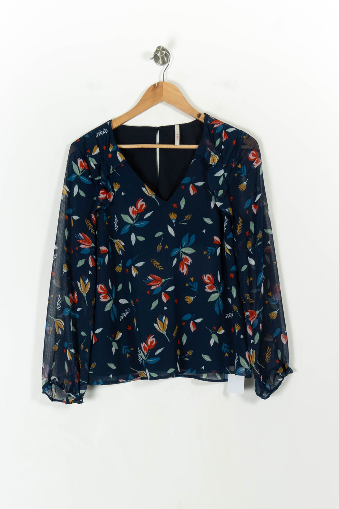 Blouse Fleurie Bleu - Taille XL/42 de la marque I.Code | PARAD107566 - Vendu par Paradigme - Image 2