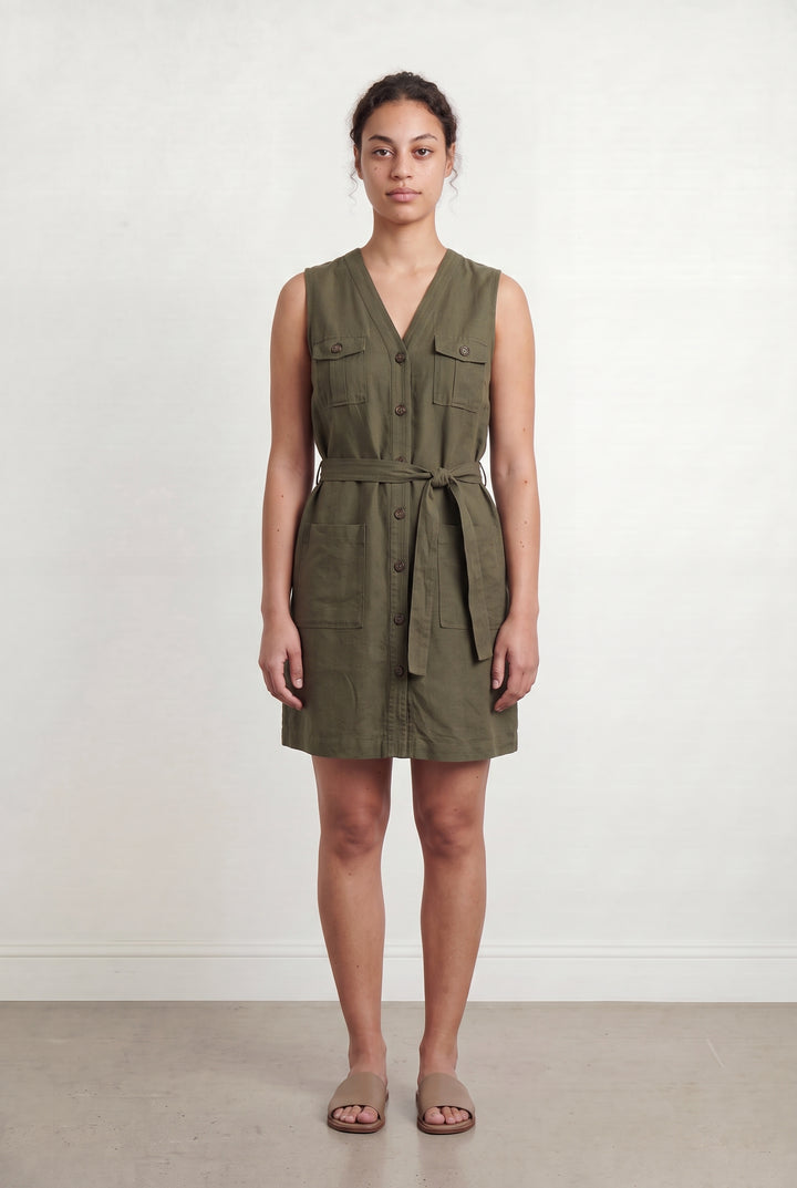 Robe Sans Manches Verte - Taille XL/42 de la marque Caroll | PARAD107571 - Vendu par Paradigme - Image 1