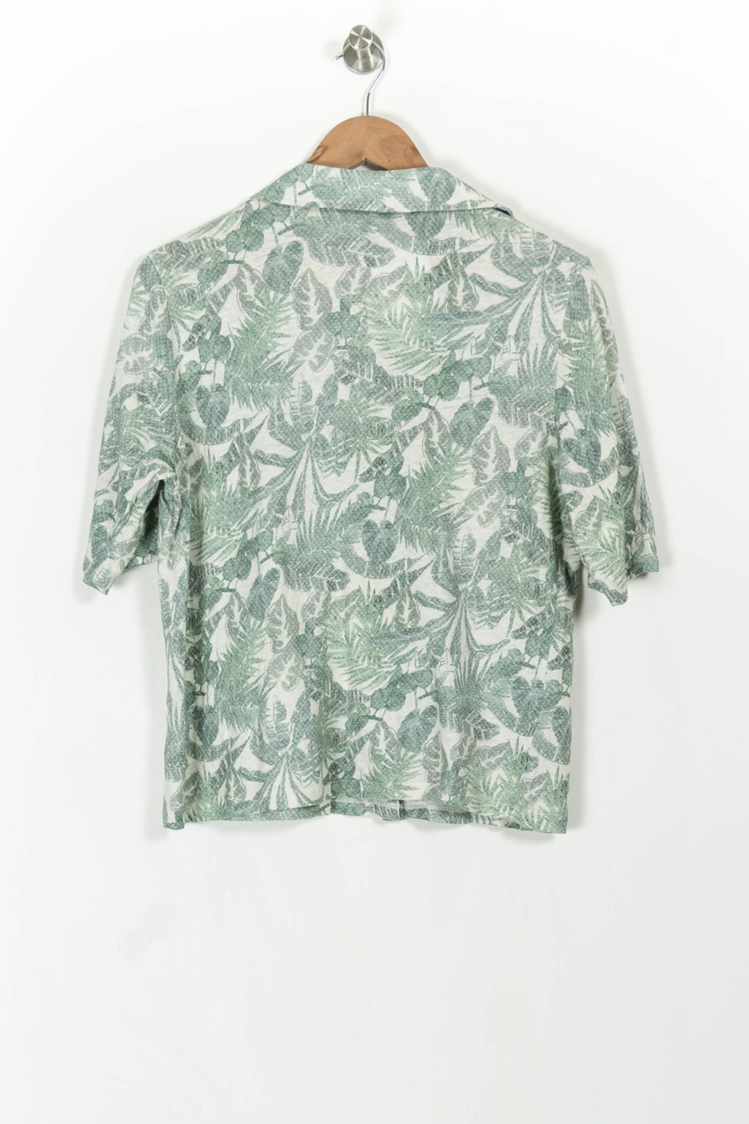 Chemise Verte et Blanche - Taille L/40 de la marque Caroll | PARAD107574 - Vendu par Paradigme - Image 4