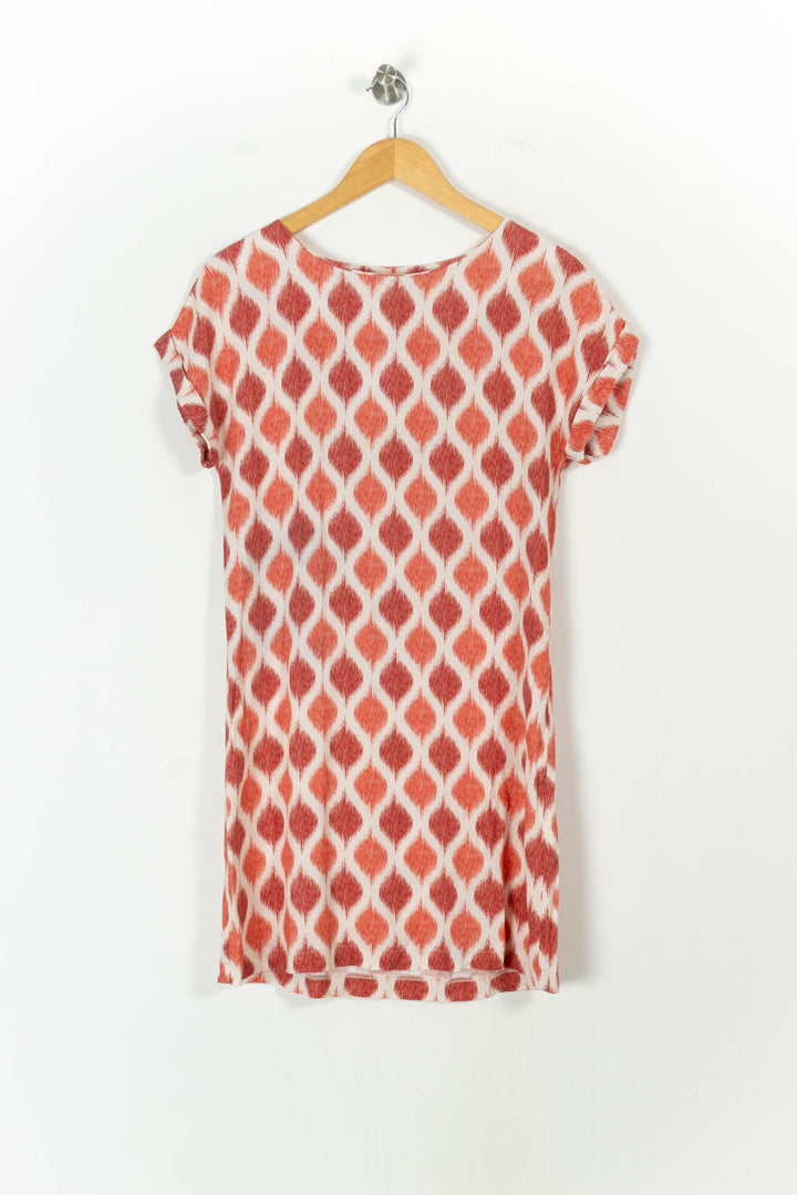 Robe Rouge et Blanche - Taille S/36 de la marque La Fée Maraboutée | PARAD107577 - Vendu par Paradigme - Image 2