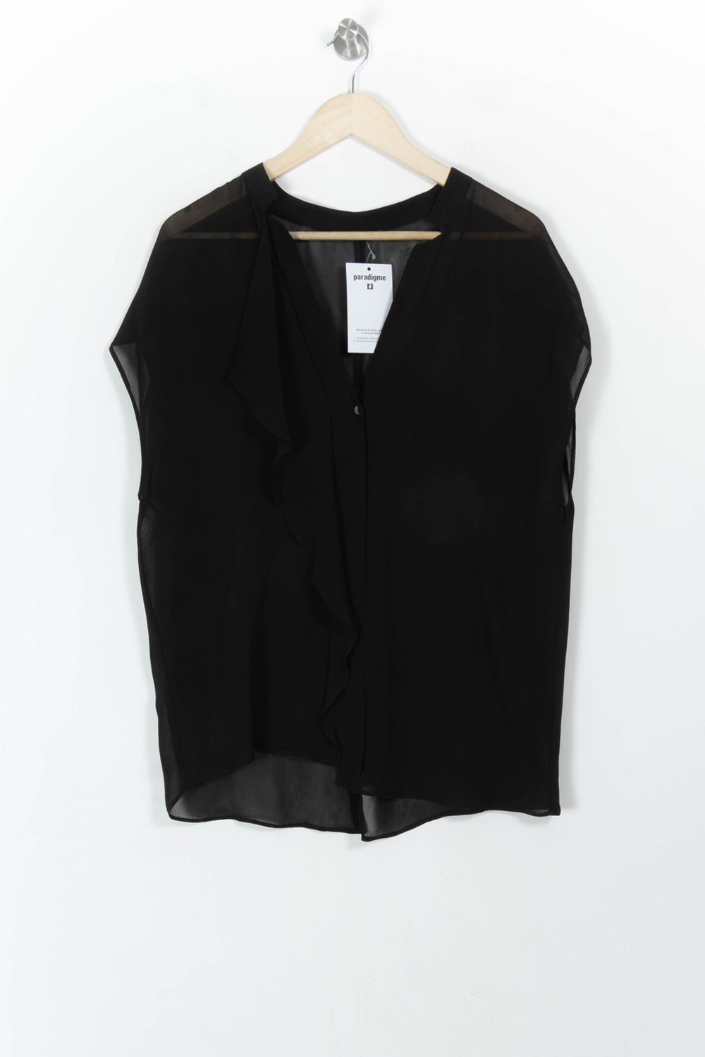 Blouse Noire - Taille L/40 de la marque IKKS | PARAD107579 - Vendu par Paradigme - Image 2