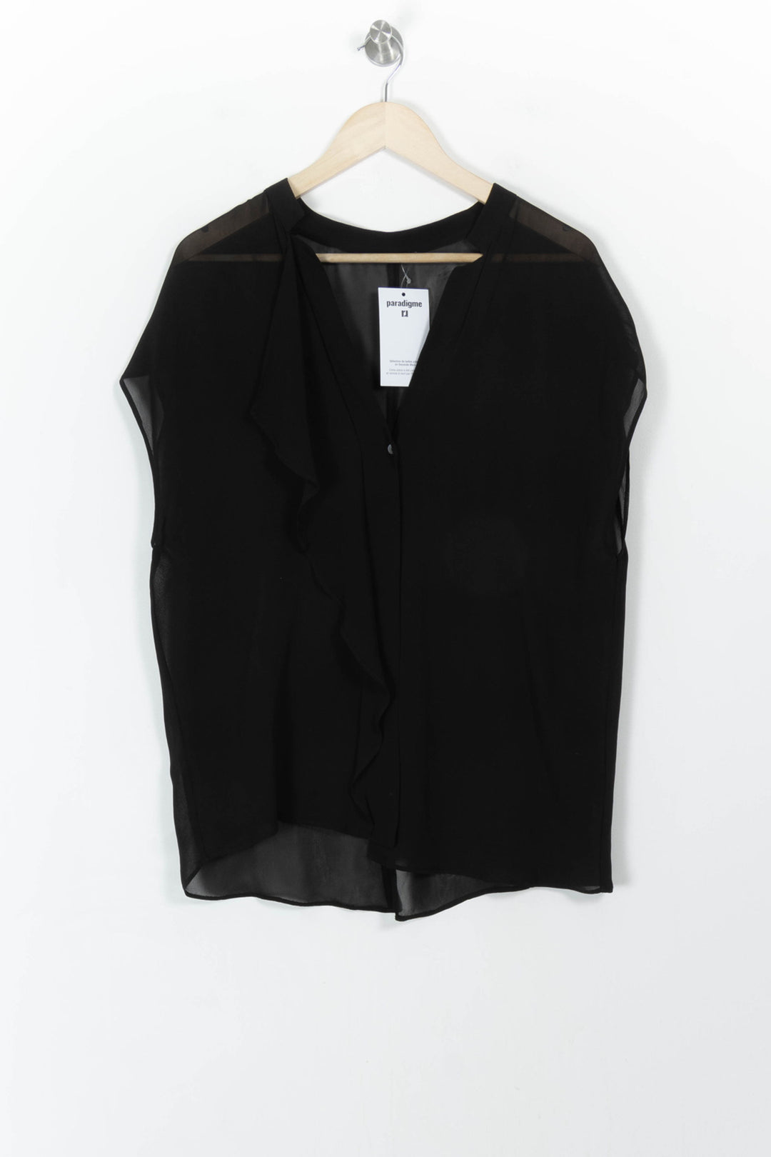 Blouse Noire - Taille L/40 de la marque IKKS | PARAD107579 - Vendu par Paradigme - Image 2