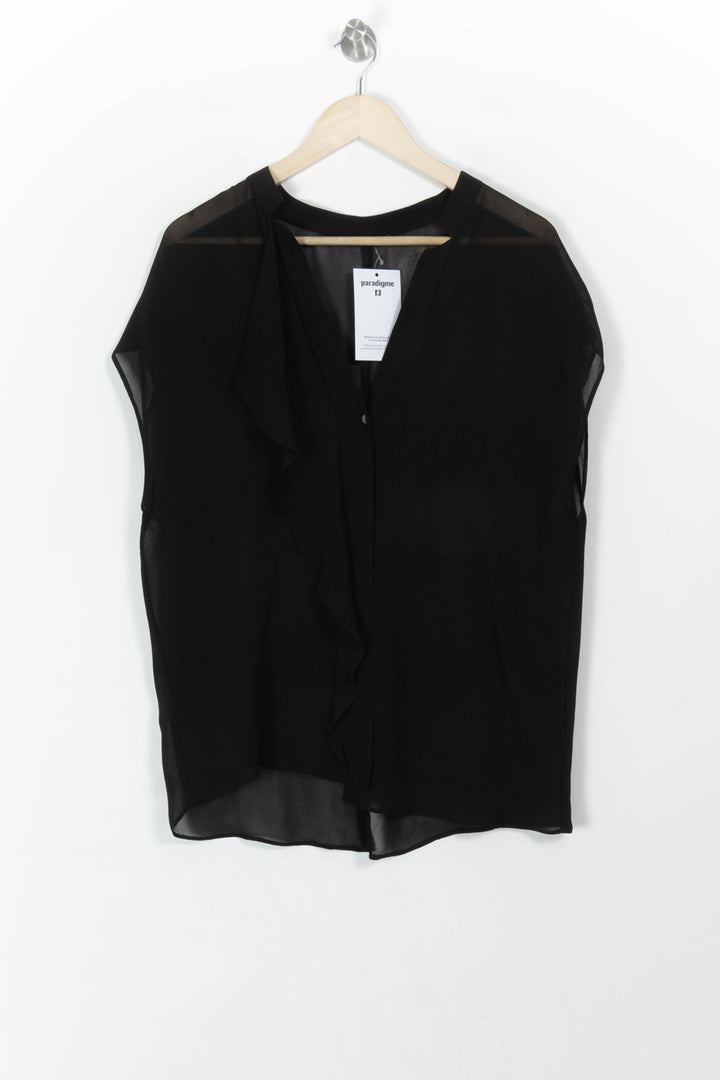 Blouse Noire - Taille L/40 de la marque IKKS | PARAD107579 - Vendu par Paradigme - Image 2