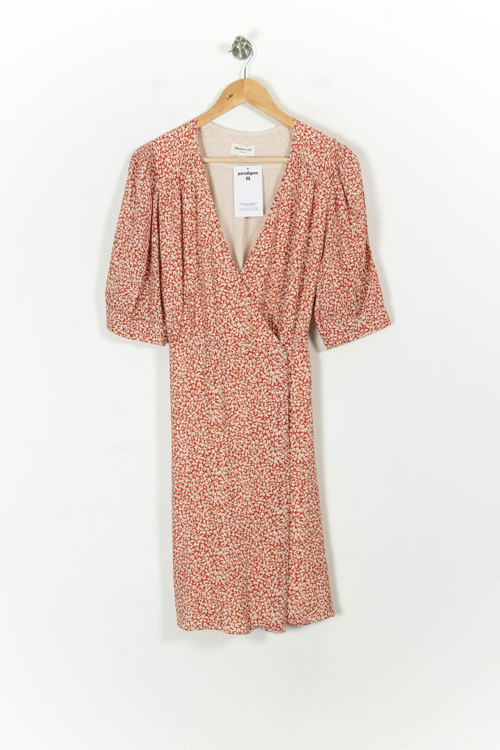 Robe Portefeuille Rouge et Blanche - Taille XL/42 de la marque Maison 123 | PARAD107580 - Vendu par Paradigme - Image 2