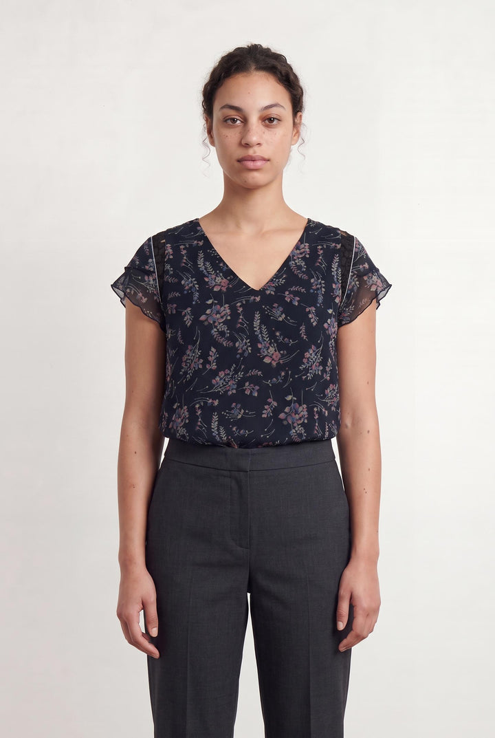 Blouse Bleue - Taille L/40 de la marque IKKS | PARAD107582 - Vendu par Paradigme - Image 1