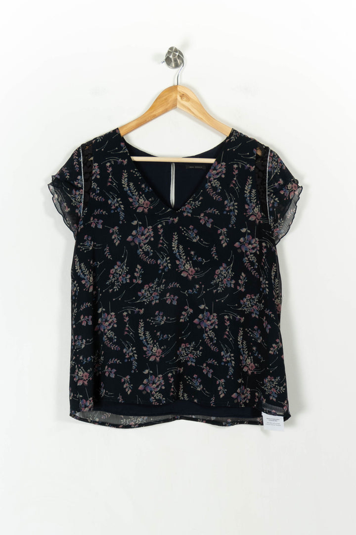 Blouse Bleue - Taille L/40 de la marque IKKS | PARAD107582 - Vendu par Paradigme - Image 2