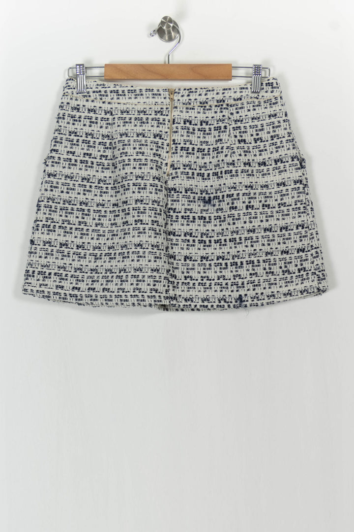 Jupe Courte Blanche et Noire - Taille L/40 de la marque Grace & Mila | PARAD107586 - Vendu par Paradigme - Image 4