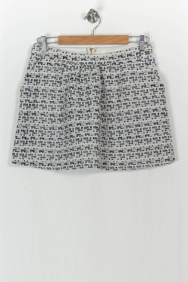 Jupe Courte Blanche et Noire - Taille L/40 de la marque Grace & Mila | PARAD107586 - Vendu par Paradigme - Image 2