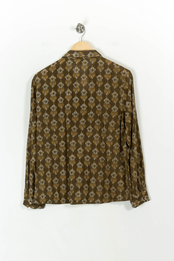 Chemise Verte et Beige - Taille L/40 de la marque La Petite Etoile | PARAD107587 - Vendu par Paradigme - Image 4