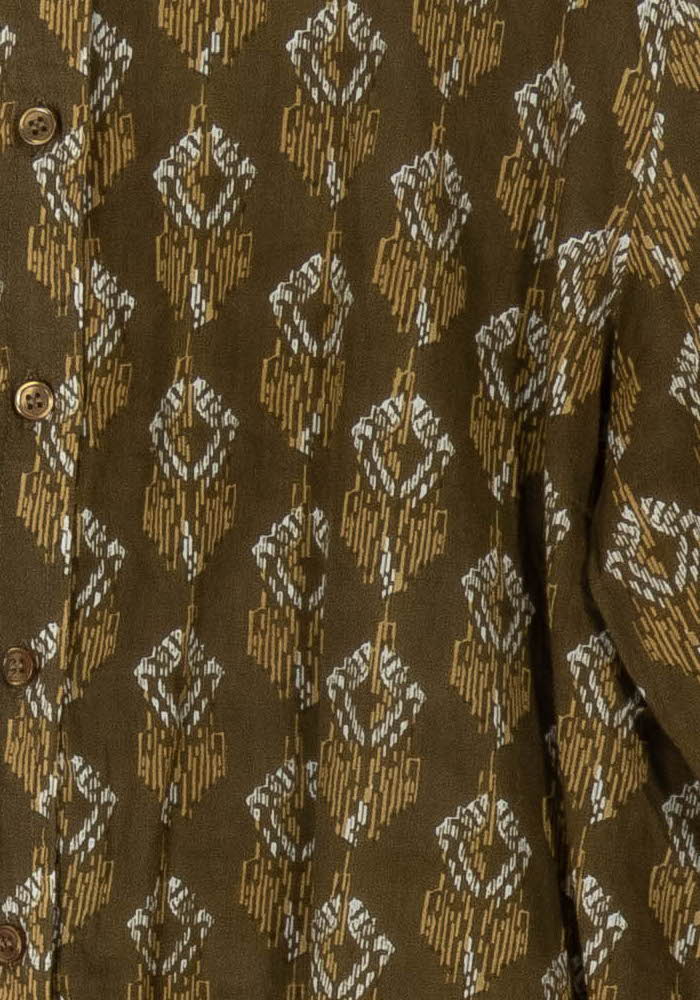 Chemise Verte et Beige - Taille L/40 de la marque La Petite Etoile | PARAD107587 - Vendu par Paradigme - Image 3