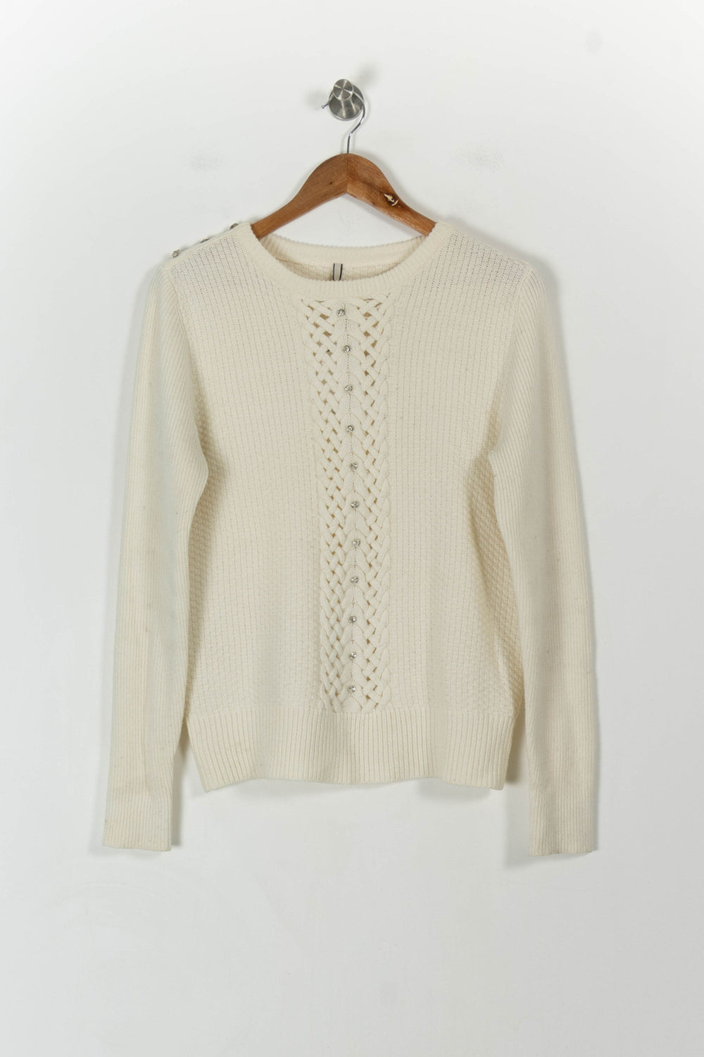 Pull Beige - Taille L/40 de la marque Indies | PARAD107590 - Vendu par Paradigme - Image 2