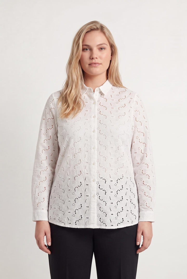 Chemise Brodée Blanche - Taille XXL/44 de la marque Bleu Blanc Rouge | PARAD107602 - Vendu par Paradigme - Image 1