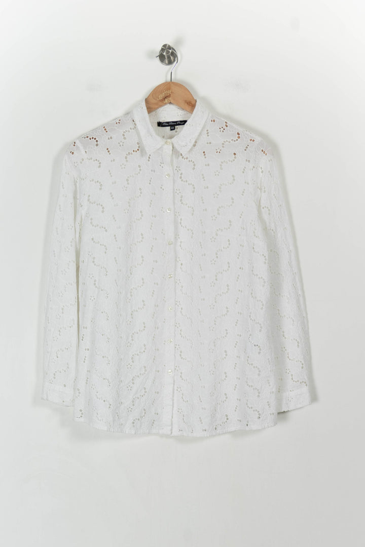 Chemise Brodée Blanche - Taille XXL/44 de la marque Bleu Blanc Rouge | PARAD107602 - Vendu par Paradigme - Image 2