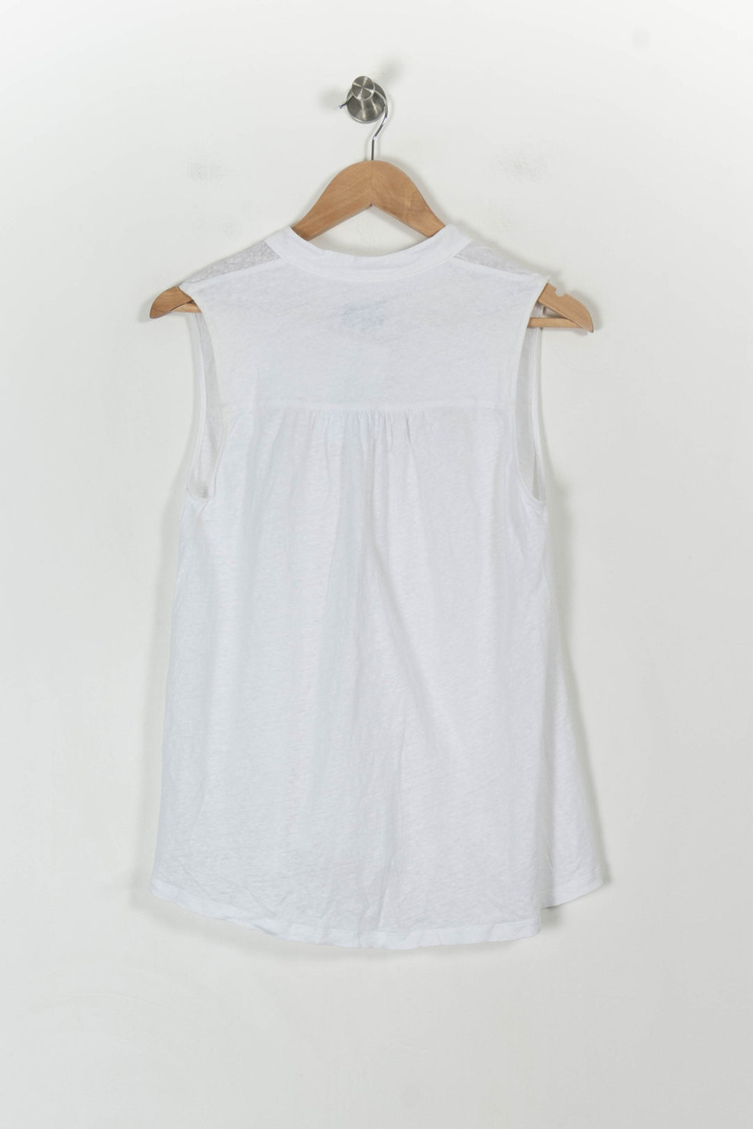 Blouse Sans Manches Blanche - Taille M/38 de la marque Indies | PARAD107608 - Vendu par Paradigme - Image 4