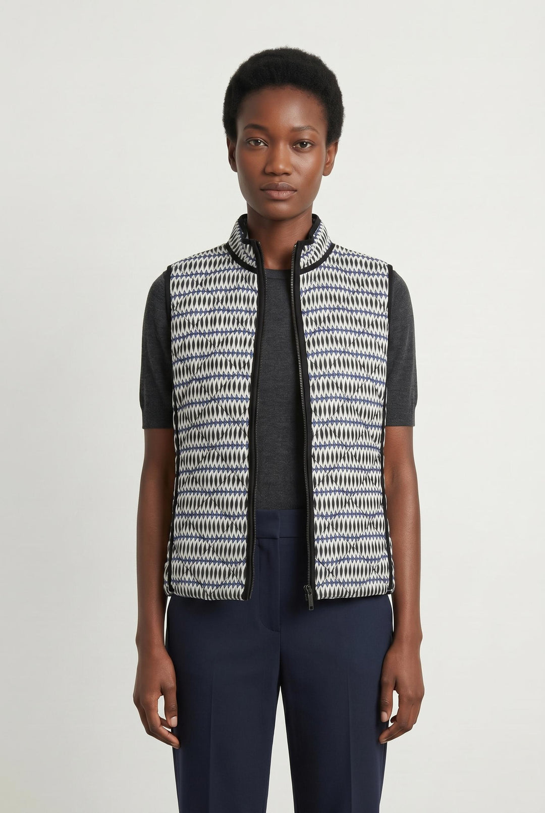 Gilet Sans Manches Blanc et Bleu - Taille M/38 de la marque Bleu Blanc Rouge | PARAD107616 - Vendu par Paradigme - Image 1