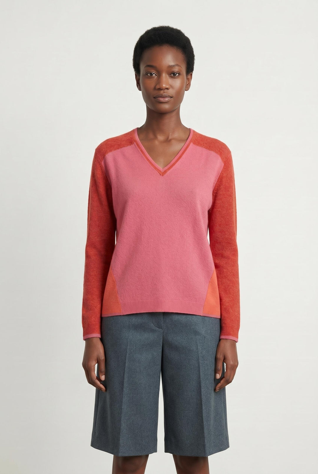 Pull Rose et Orange - Taille M/38 de la marque Gerard Darel | PARAD107620 - Vendu par Paradigme - Image 1