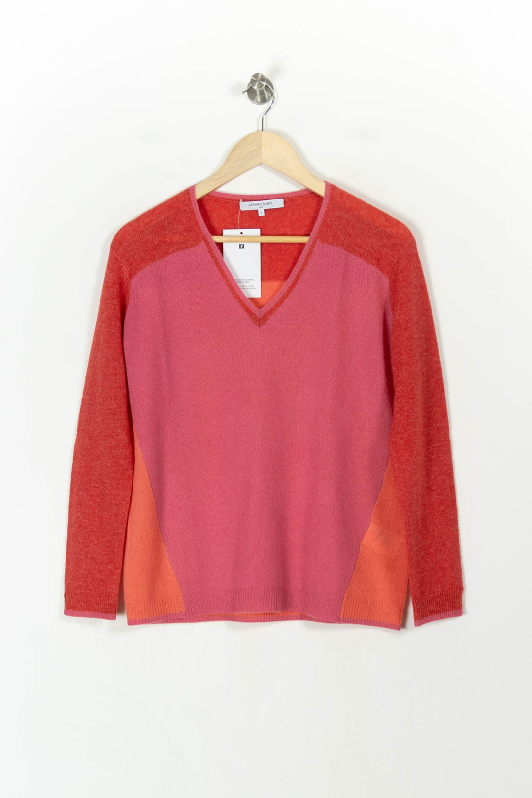 Pull Rose et Orange - Taille M/38 de la marque Gerard Darel | PARAD107620 - Vendu par Paradigme - Image 2