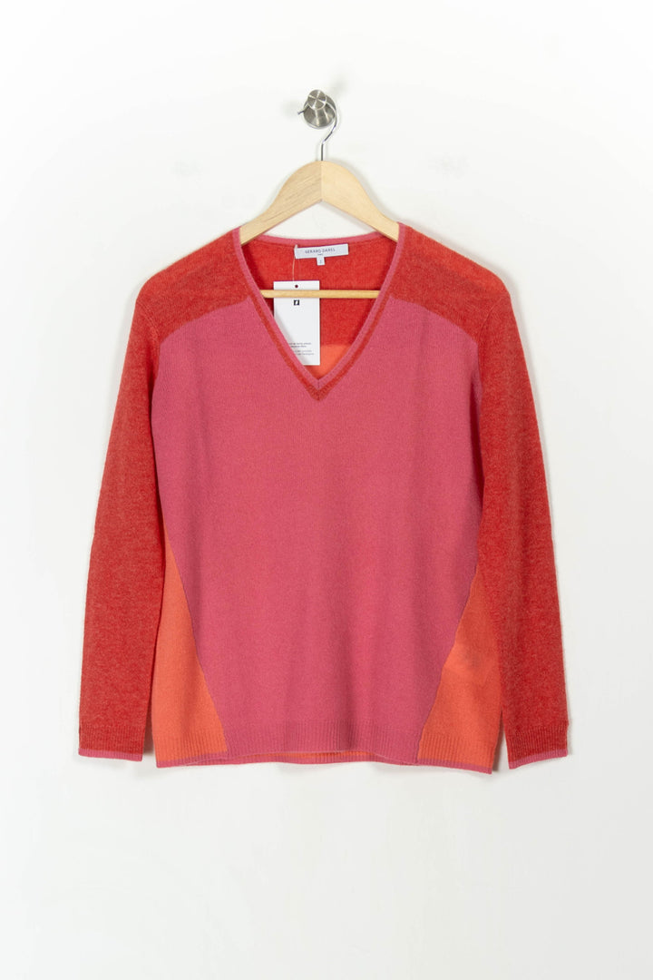 Pull Rose et Orange - Taille M/38 de la marque Gerard Darel | PARAD107620 - Vendu par Paradigme - Image 2