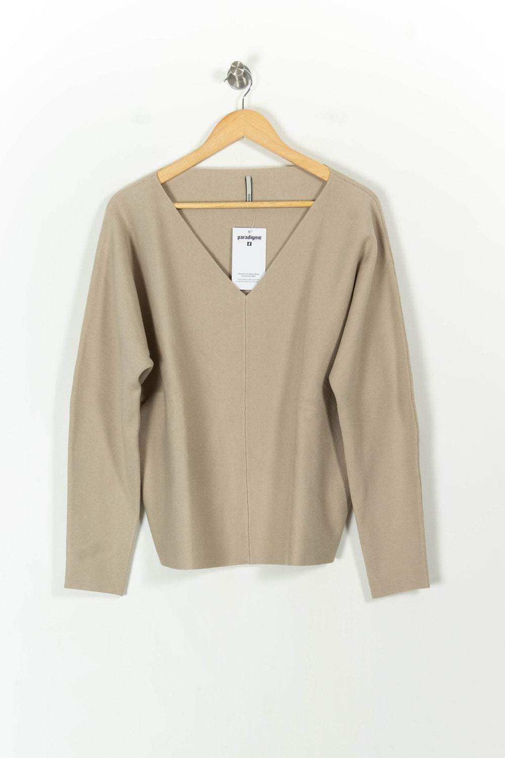 Pull Beige - Taille XXXL/46 de la marque Indies | PARAD107622 - Vendu par Paradigme - Image 2