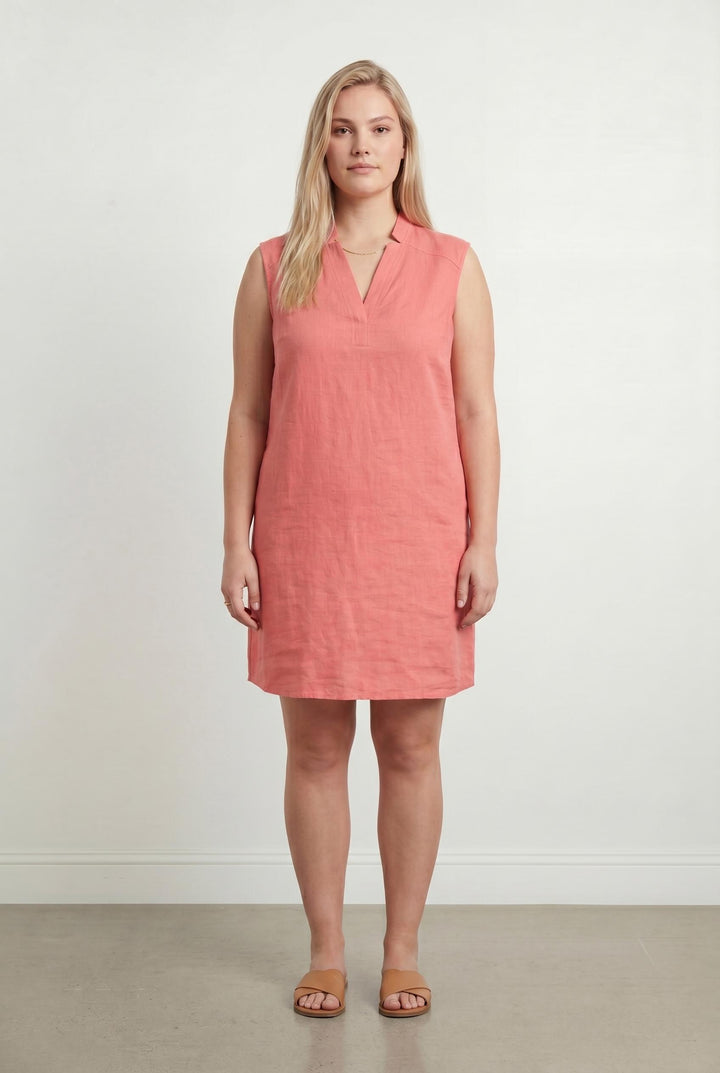 Robe Sans Manches Rose - Taille XXL/44 de la marque Maison 123 | PARAD107624 - Vendu par Paradigme - Image 1