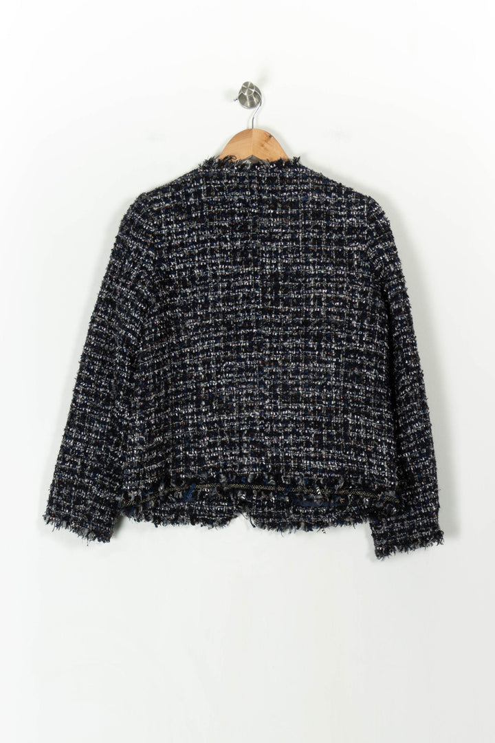 Veste Bleue et Noire - Taille L/40 de la marque Gerard Darel | PARAD107625 - Vendu par Paradigme - Image 4