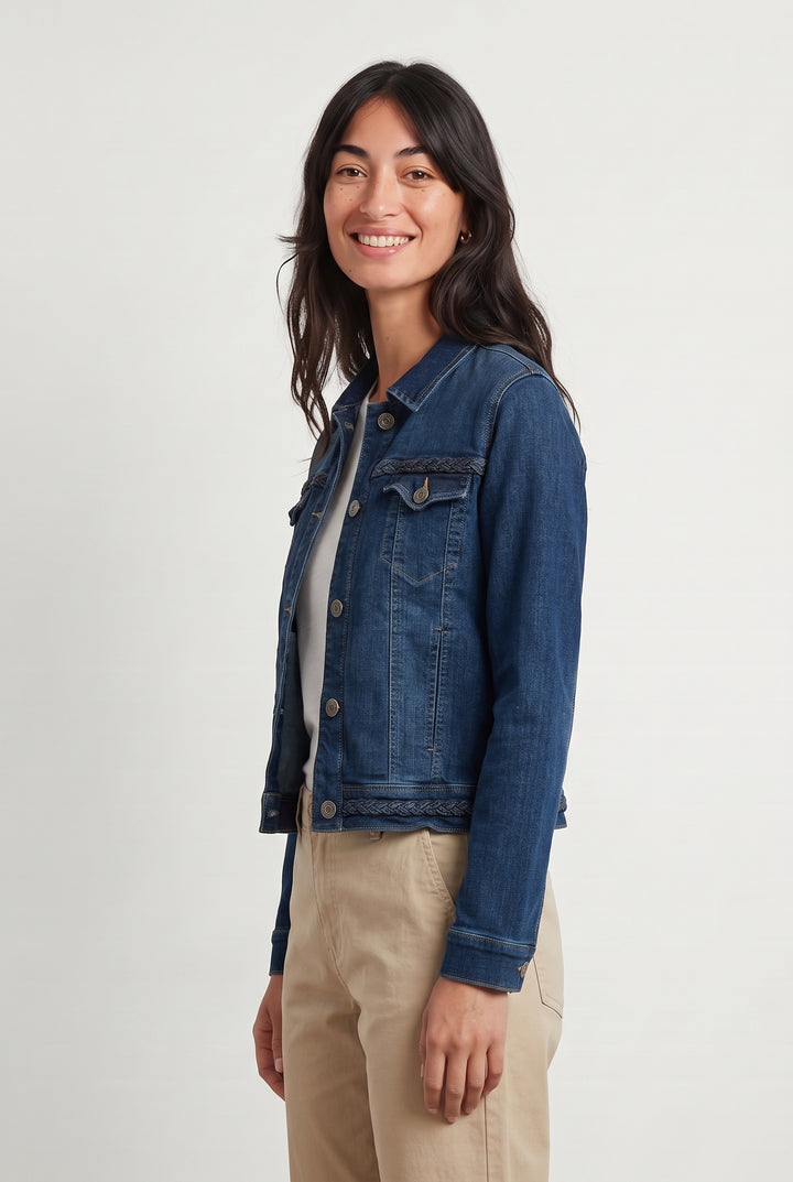 Veste en Jean Bleue - Taille M/38 de la marque Bleu Blanc Rouge | PARAD107629 - Vendu par Paradigme - Image 1
