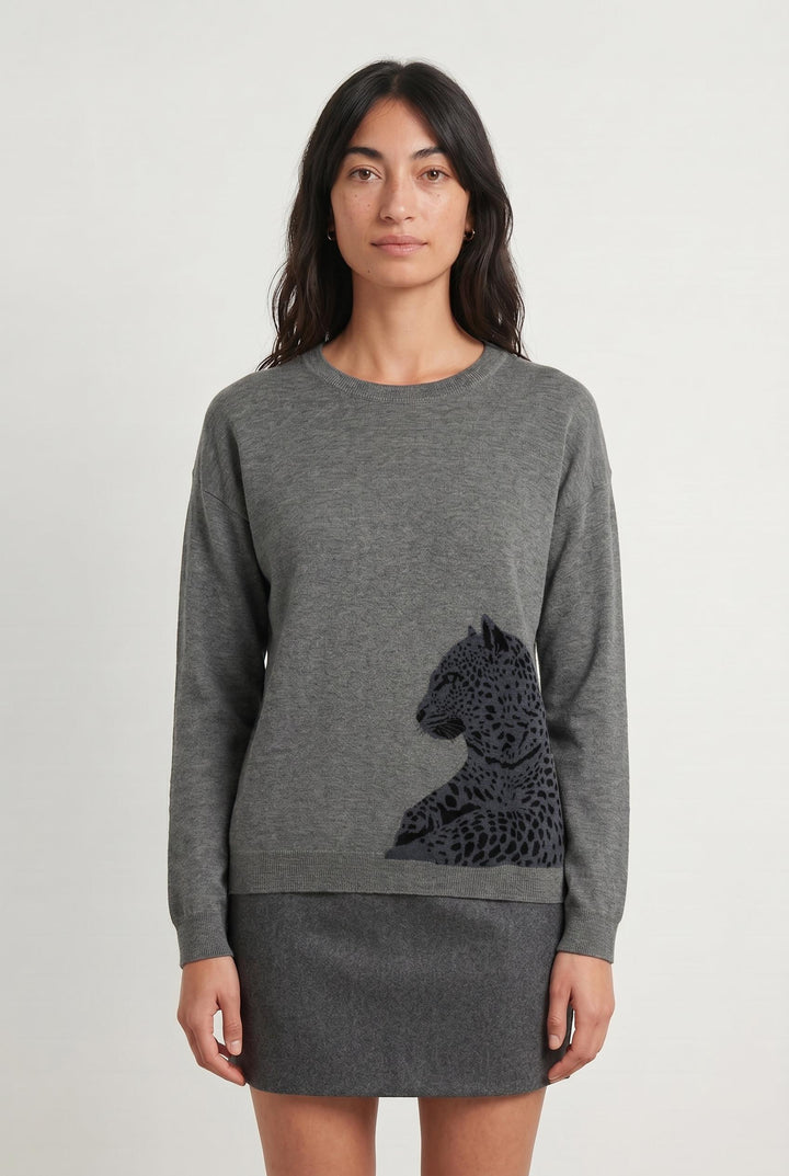 Pull Gris et Noir - Taille M/38 de la marque Gerard Darel | PARAD107631 - Vendu par Paradigme - Image 1
