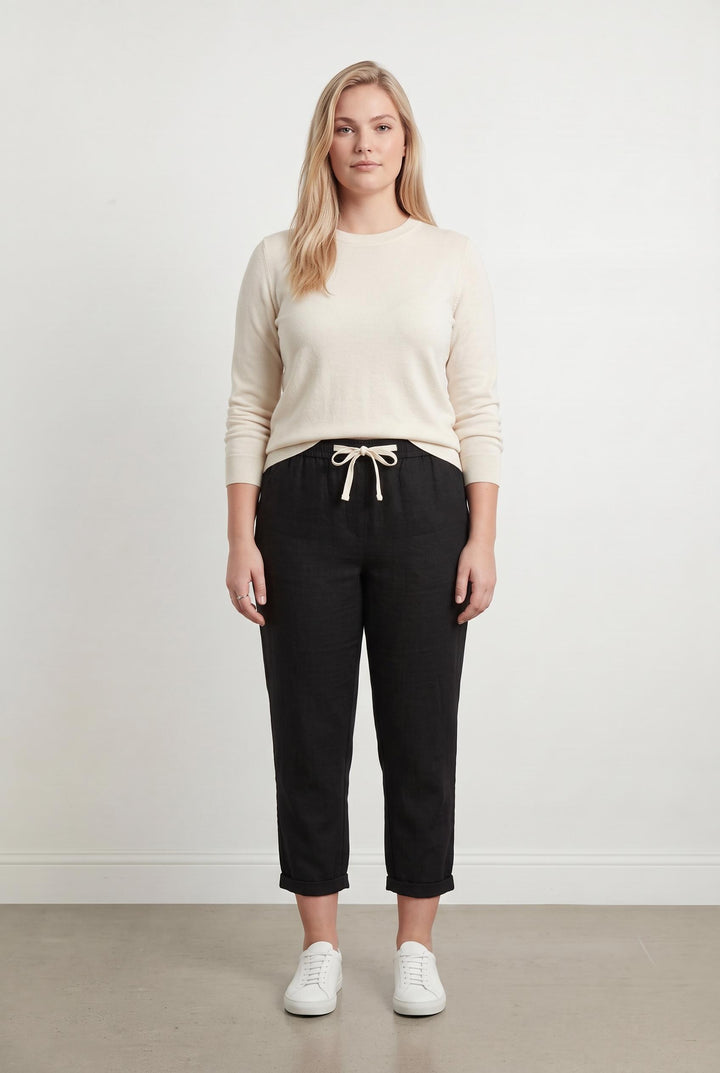 Pantalon Chino Noir - Taille XL/42 de la marque Maison 123 | PARAD107634 - Vendu par Paradigme - Image 1