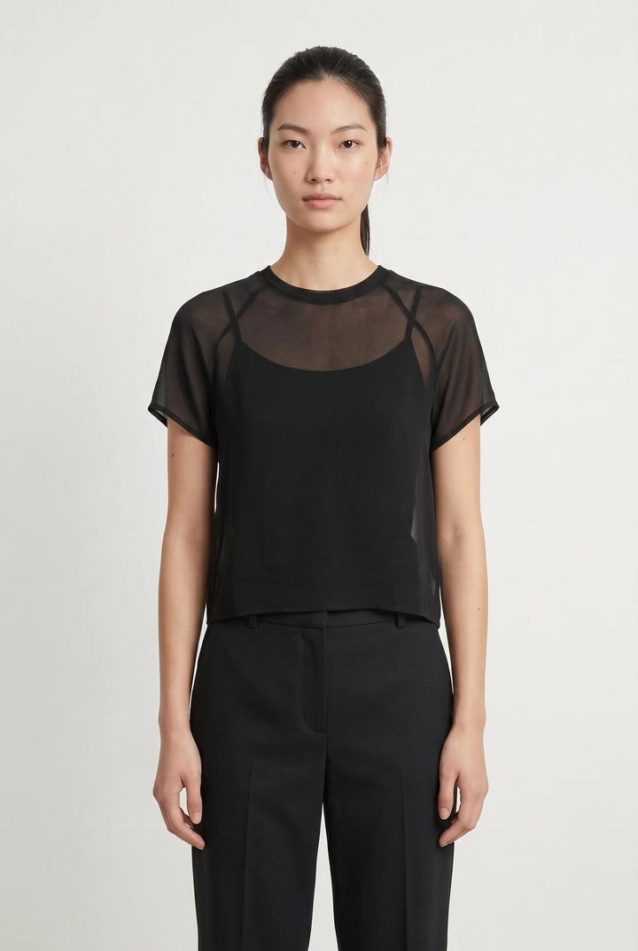 Blouse Noire - Taille S/36 de la marque American Vintage | PARAD107636 - Vendu par Paradigme - Image 1
