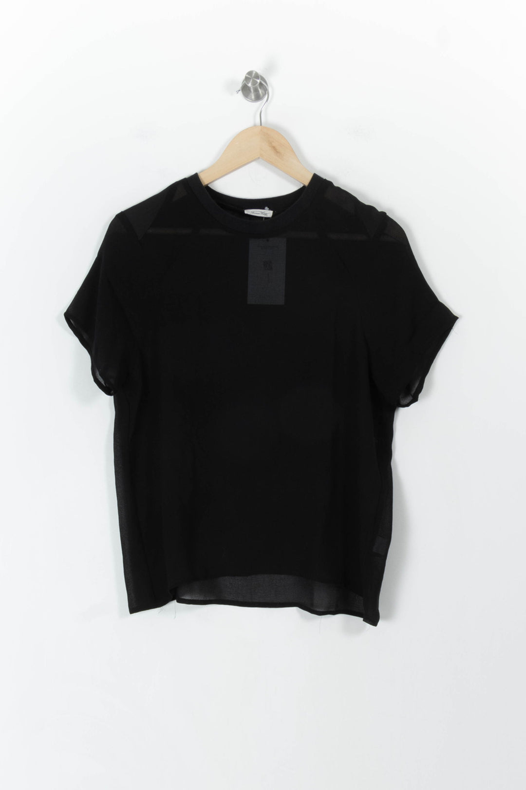 Blouse Noire - Taille S/36 de la marque American Vintage | PARAD107636 - Vendu par Paradigme - Image 2