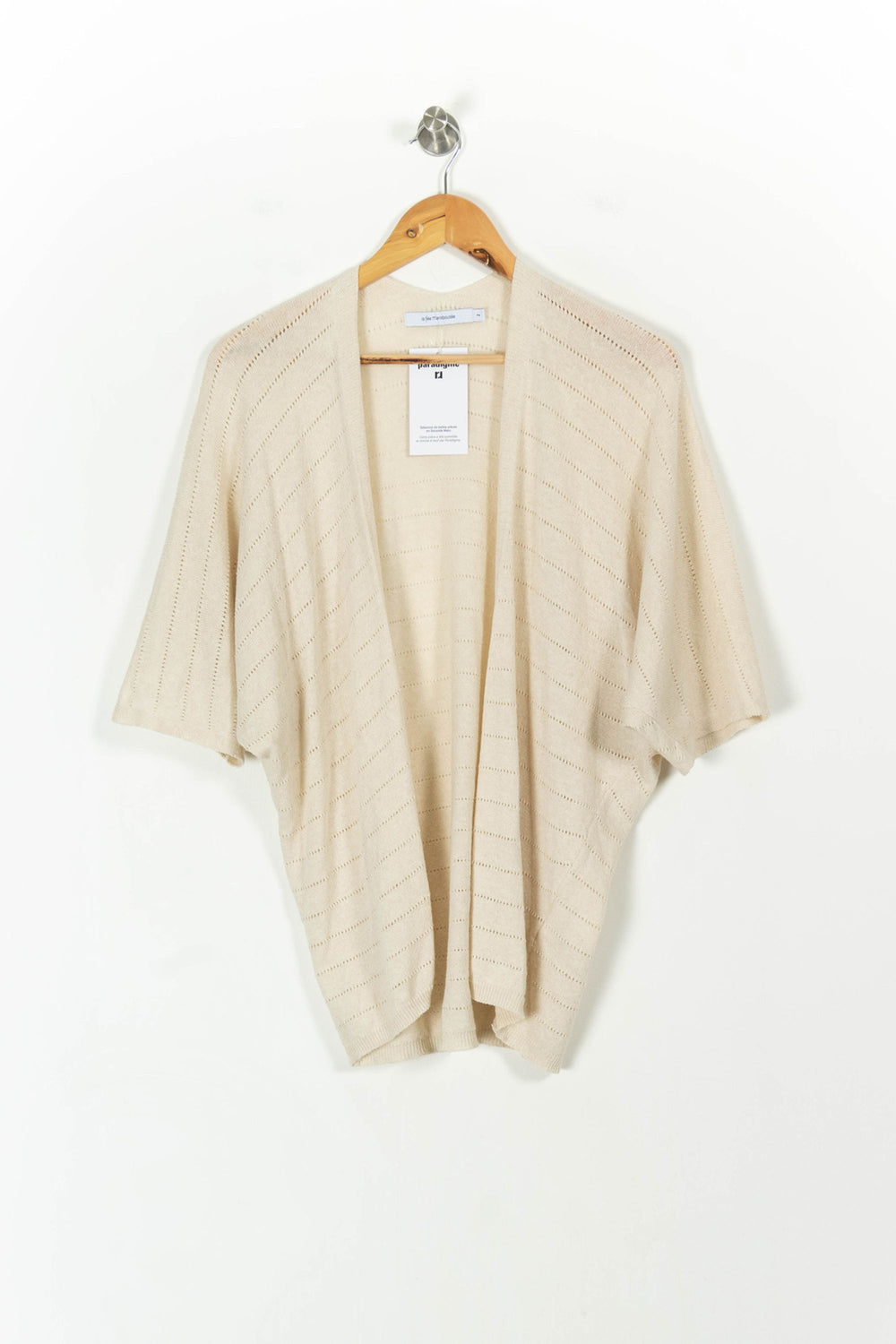 Gilet Beige - Taille M/38 de la marque La Fée Maraboutée | PARAD107639 - Vendu par Paradigme - Image 2