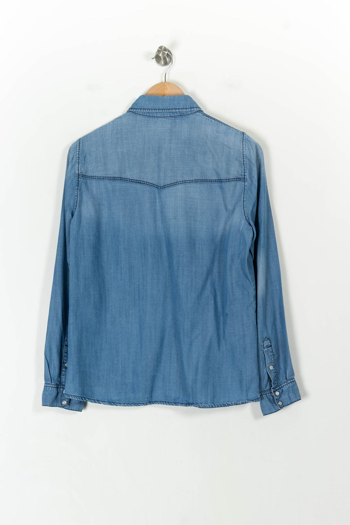Chemise Bleu - Taille L/40 de la marque Indies | PARAD107640 - Vendu par Paradigme - Image 4