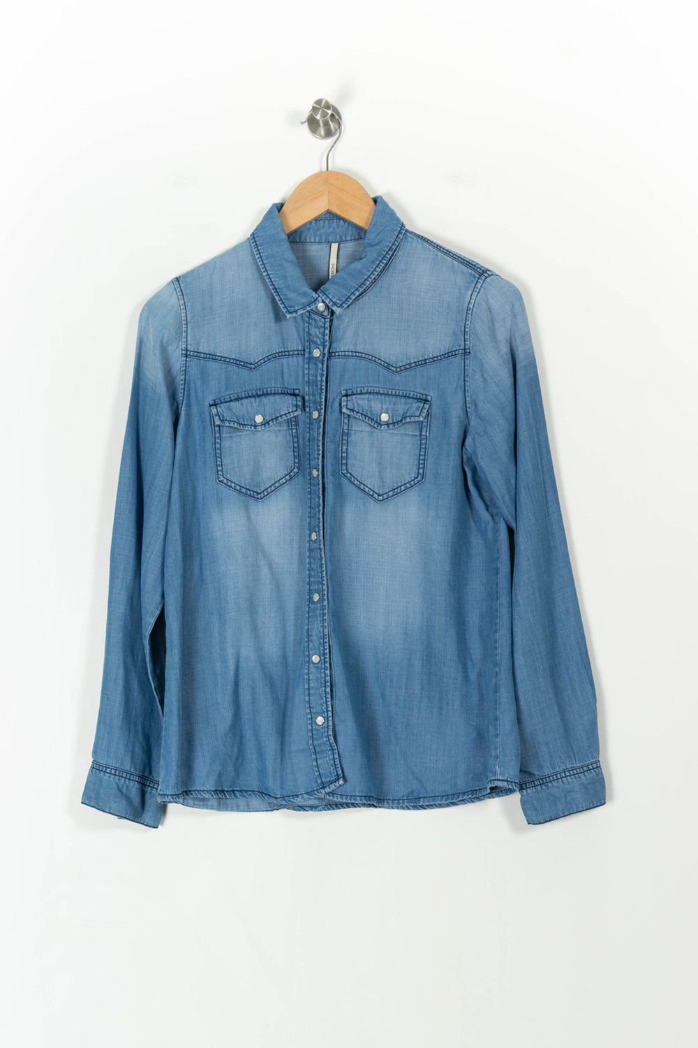 Chemise Bleu - Taille L/40 de la marque Indies | PARAD107640 - Vendu par Paradigme - Image 2