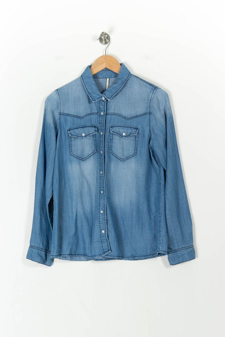Chemise Bleu - Taille L/40 de la marque Indies | PARAD107640 - Vendu par Paradigme - Image 2