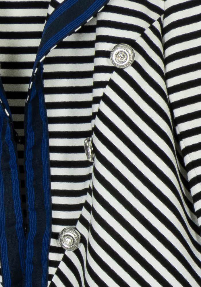 Veste Rayée Noire et Blanche - Taille XL/42 de la marque Bleu Blanc Rouge | PARAD107642 - Vendu par Paradigme - Image 3