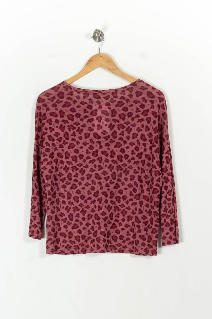 Tee-shirt manches longues rose et bordeaux - Taille M/38 de la marque Pablo | PARAD107645 - Vendu par Paradigme - Image 4