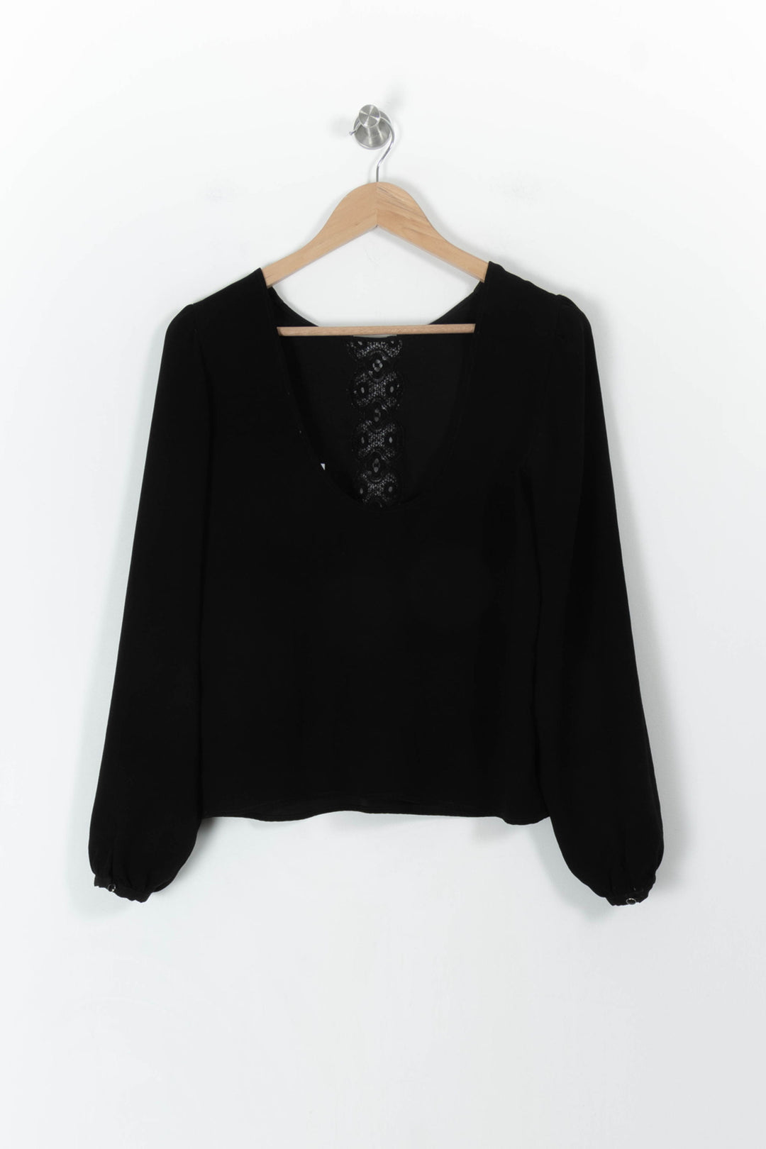 Blouse Noire - Taille S/36 de la marque Sézane | PARAD107652 - Vendu par Paradigme - Image 4