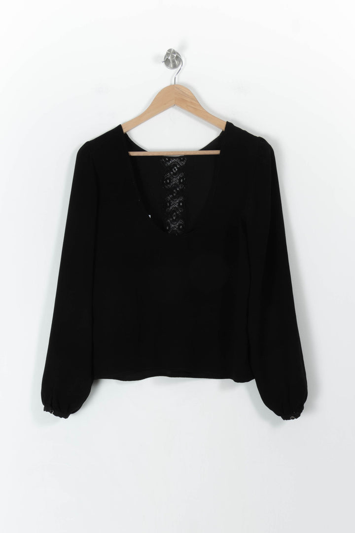 Blouse Noire - Taille S/36 de la marque Sézane | PARAD107652 - Vendu par Paradigme - Image 4