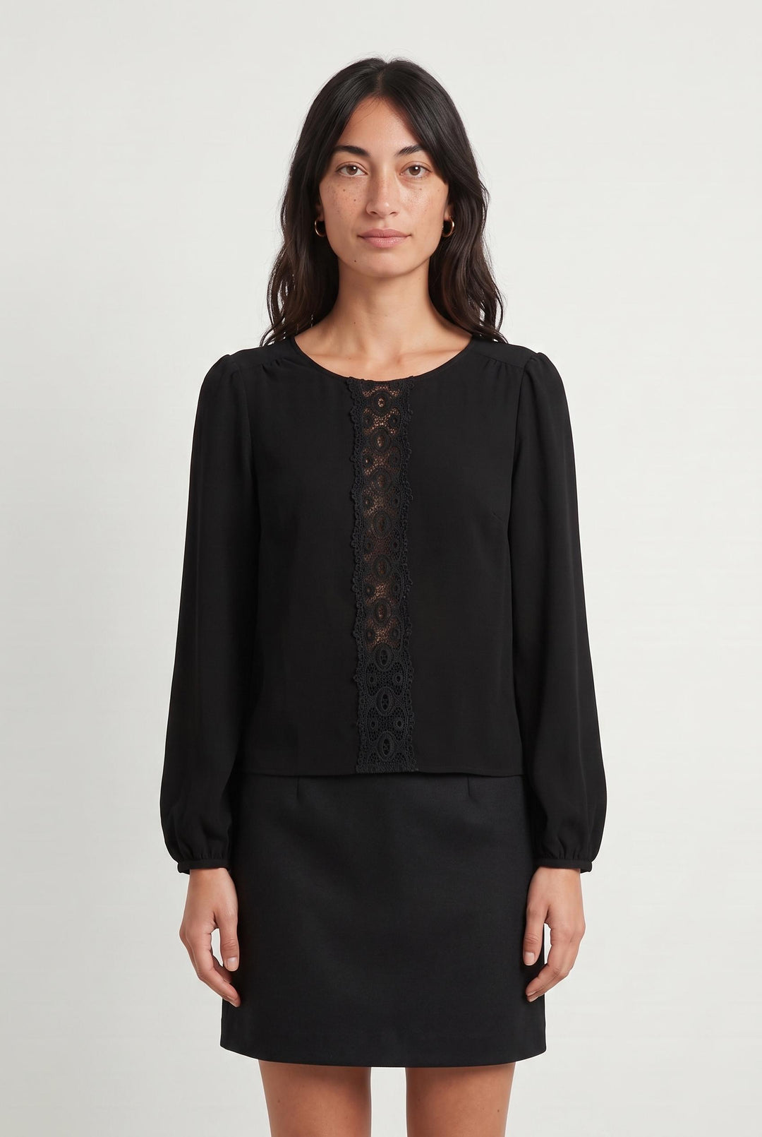 Blouse Noire - Taille S/36 de la marque Sézane | PARAD107652 - Vendu par Paradigme - Image 1