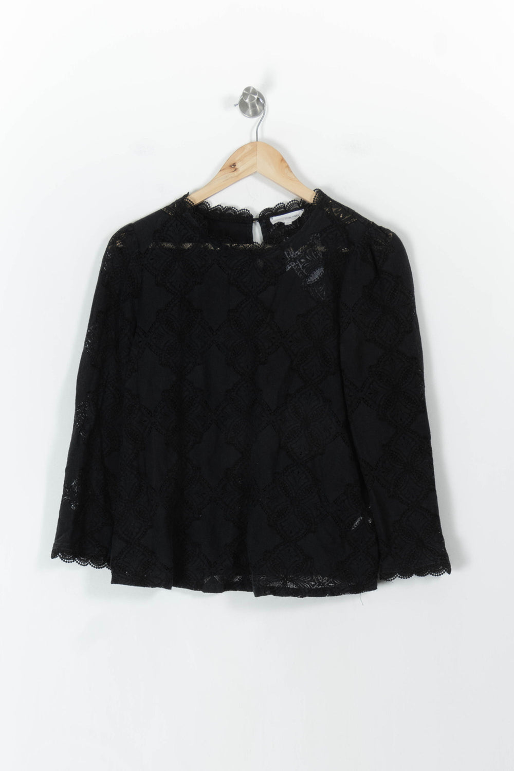 Blouse en dentelle noire - Taille L/40 de la marque Grace & Mila | PARAD107653 - Vendu par Paradigme - Image 2
