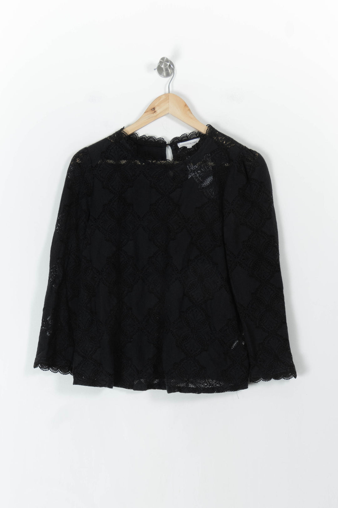 Blouse en dentelle noire - Taille L/40 de la marque Grace & Mila | PARAD107653 - Vendu par Paradigme - Image 2