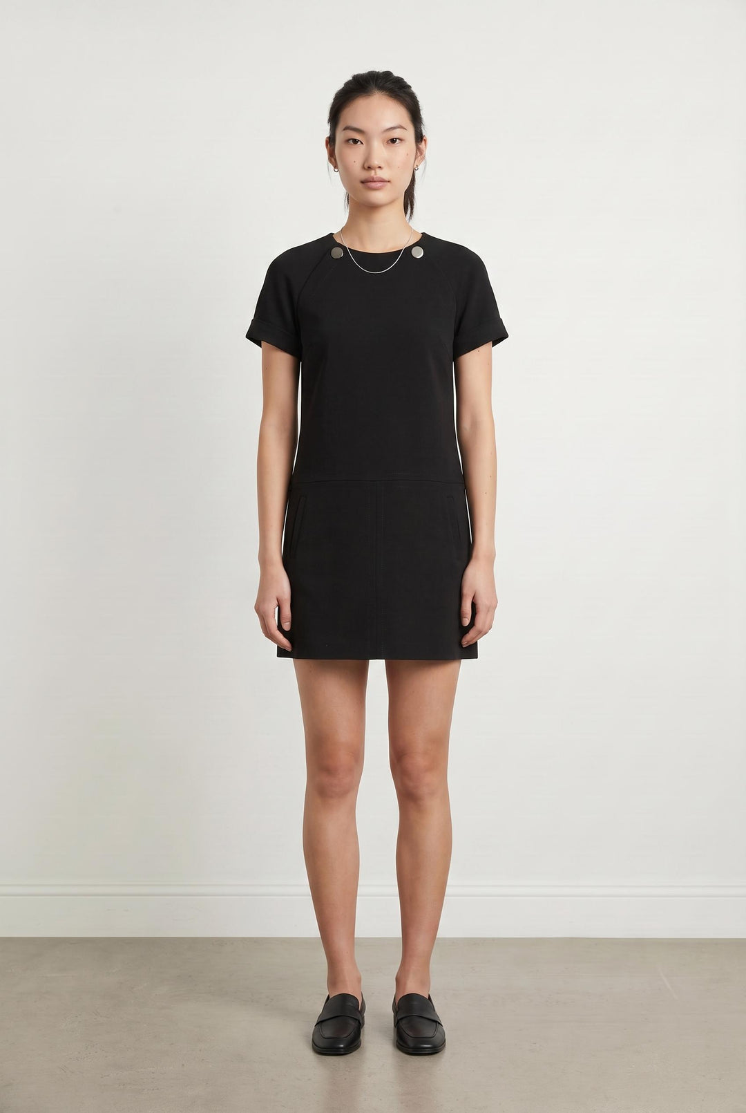 Robe Droite Noire - Taille M/38 de la marque Derhy | PARAD107654 - Vendu par Paradigme - Image 1