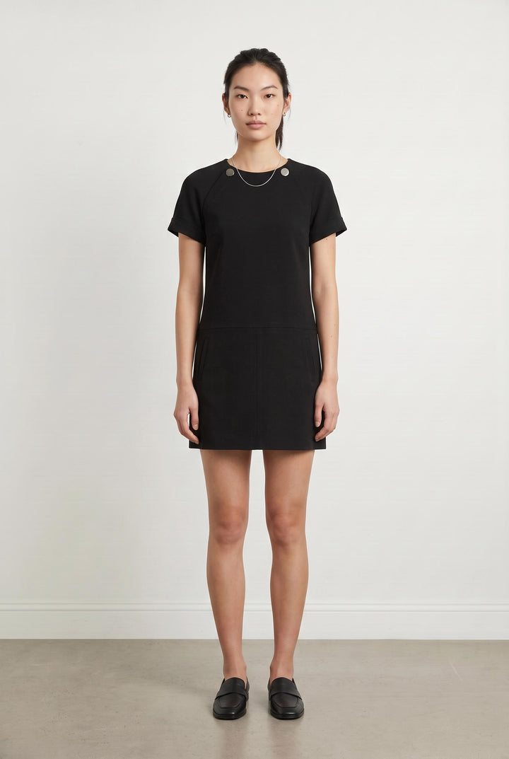 Robe Droite Noire - Taille M/38 de la marque Derhy | PARAD107654 - Vendu par Paradigme - Image 1