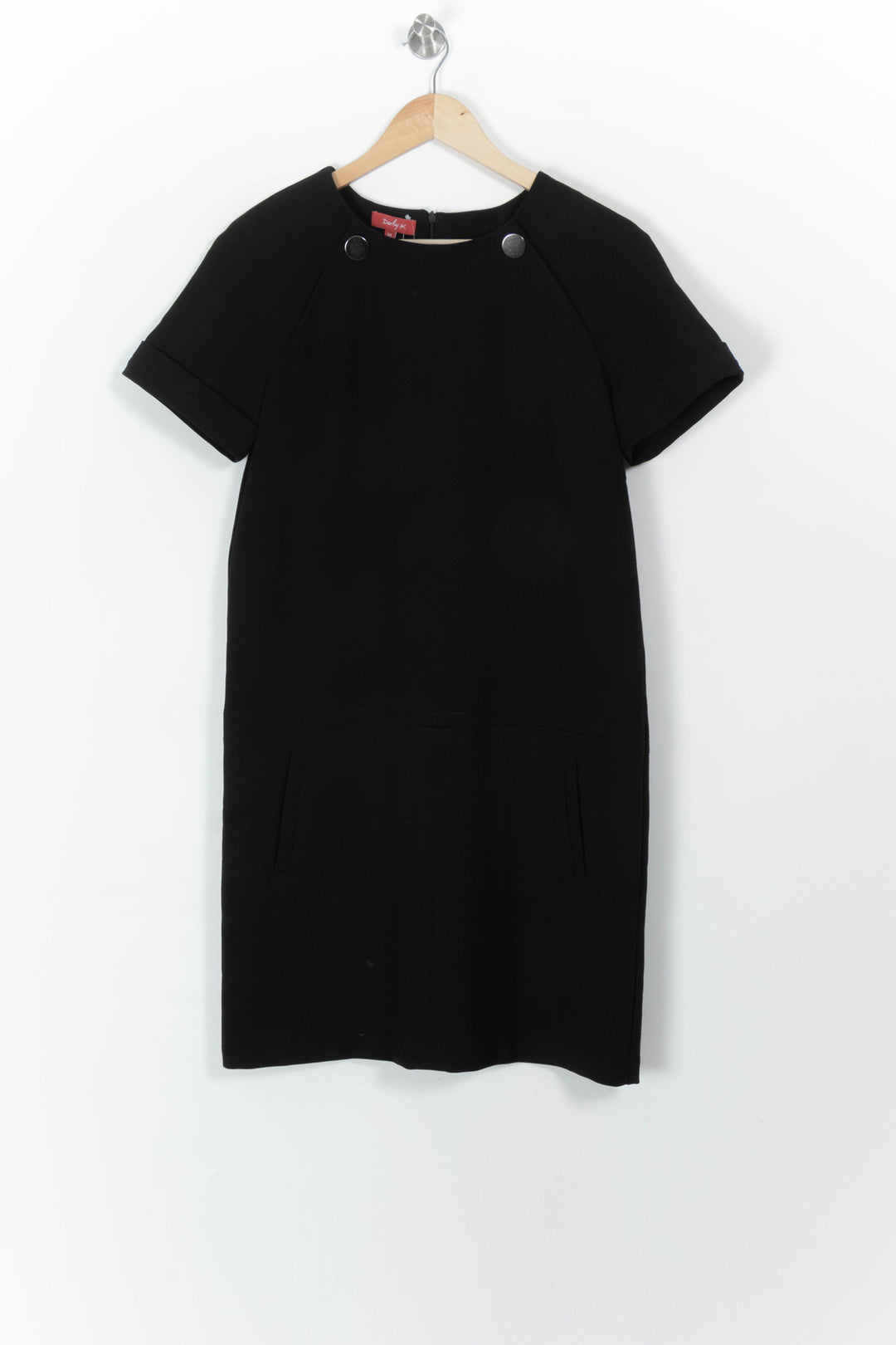 Robe Droite Noire - Taille M/38 de la marque Derhy | PARAD107654 - Vendu par Paradigme - Image 2