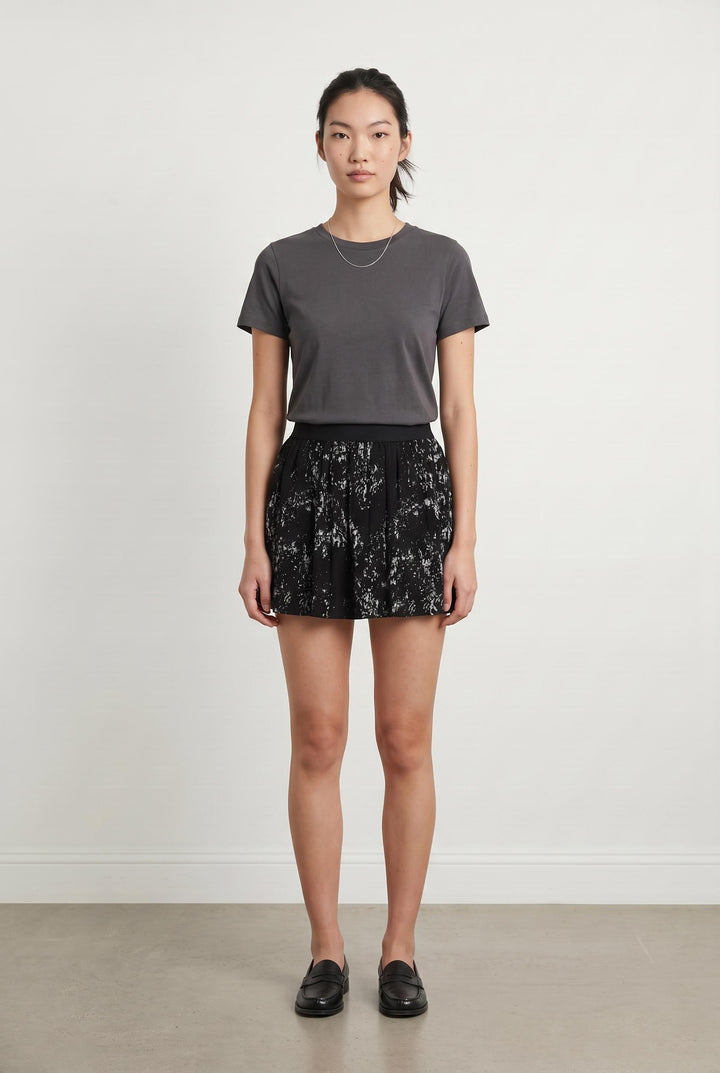 Jupe Plissée Noire et Blanche - Taille S/36 de la marque Grace & Mila | PARAD107658 - Vendu par Paradigme - Image 1