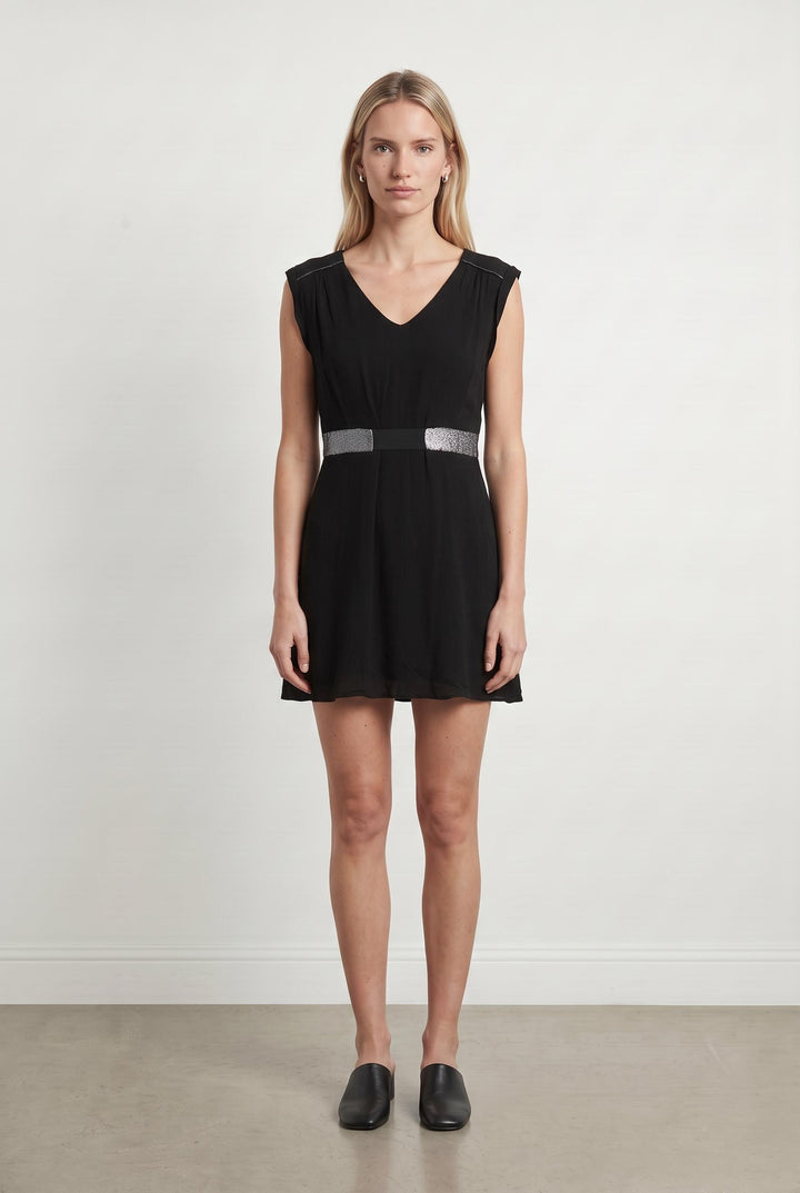 Robe Noire et Argentée - Taille M/38 de la marque Suncoo | PARAD107660 - Vendu par Paradigme - Image 1